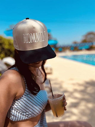 Two Tone Cap - Mommin' - Black/Beige - Rise and Redemption