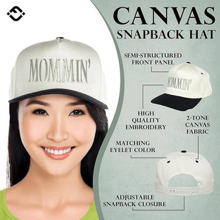 Two Tone Cap - Mommin' - Black/Beige - Rise and Redemption