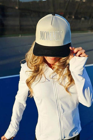 Two Tone Cap - Mommin' - Black/Beige - Rise and Redemption