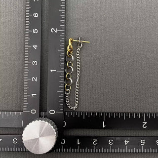 Two Tone Chain Fringe 18K Gold Plated S.Steel Earrings - Rise and Redemption