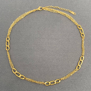 Two-tone Mixed Metal Chain Necklace - Rise and Redemption