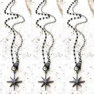 VB&CO Designs Black Starburst necklace - Rise and Redemption
