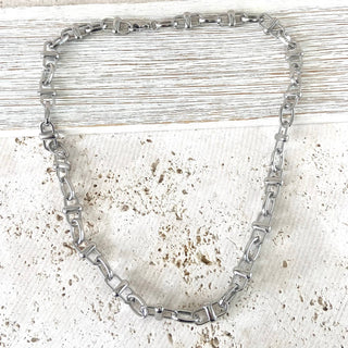 VB&CO Designs Equestrian linked chain layering crystal necklaces  - Rise and Redemption