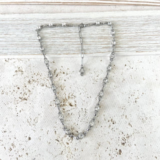 VB&CO Designs Equestrian linked chain layering crystal necklaces  - Rise and Redemption