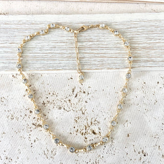 VB&CO Designs Equestrian linked chain layering crystal necklaces  - Rise and Redemption