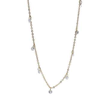 VB&CO Designs Layering necklace crystal bean chain  - Rise and Redemption