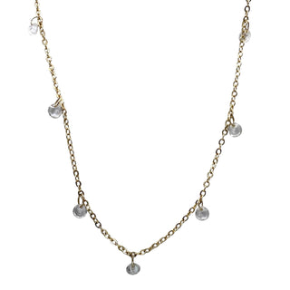 VB&CO Designs Layering necklace crystal bean chain  - Rise and Redemption