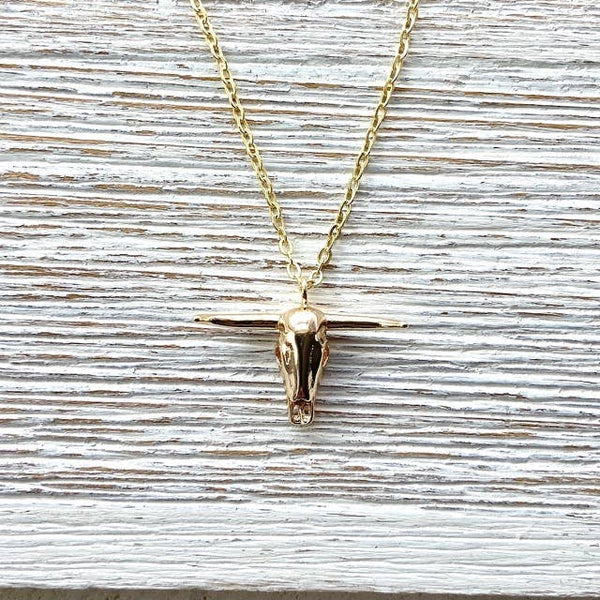VB&CO Designs Longhorn dainty jewelry - Rise and Redemption