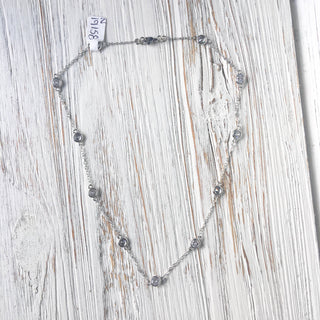 VB&CO Designs Silver multi Crystal Necklace - Rise and Redemption