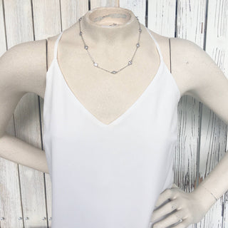 VB&CO Designs Silver multi Crystal Necklace - Rise and Redemption