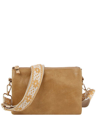 Vegan Leather Guitar Strap Crossbody Bag - Rise and Redemption