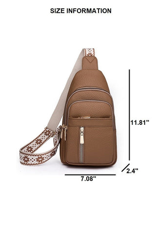 Vegan leather travel crossbody bag - Rise and Redemption