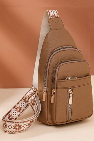 Vegan leather travel crossbody bag - Rise and Redemption