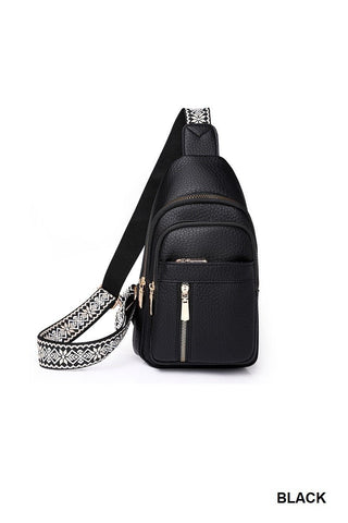 Vegan leather travel crossbody bag - Rise and Redemption