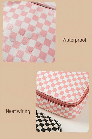 Vegan Leather Waterproof Makeup Bag - Rise and Redemption