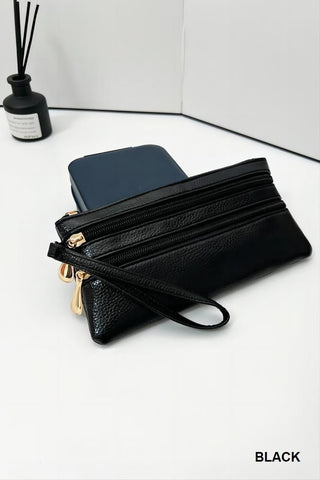 Vegan Leather Wristlet - Rise and Redemption