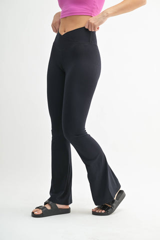 Venice Crossover Waist Yoga Pants - Rise and Redemption