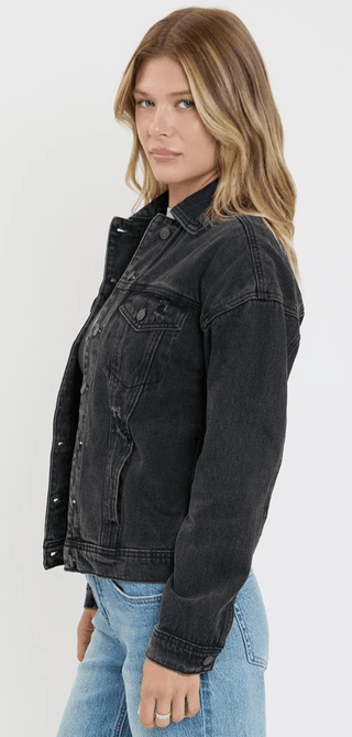 Vintage Black Denim Jacket - Rise and Redemption