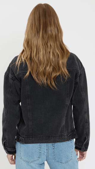Vintage Black Denim Jacket - Rise and Redemption