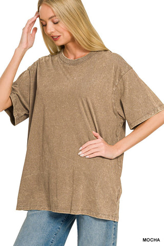 Vintage Mineral Washed Oversized Tee - Rise and Redemption