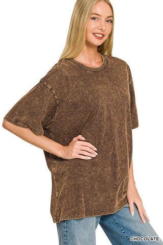 Vintage Mineral Washed Oversized Tee - Rise and Redemption