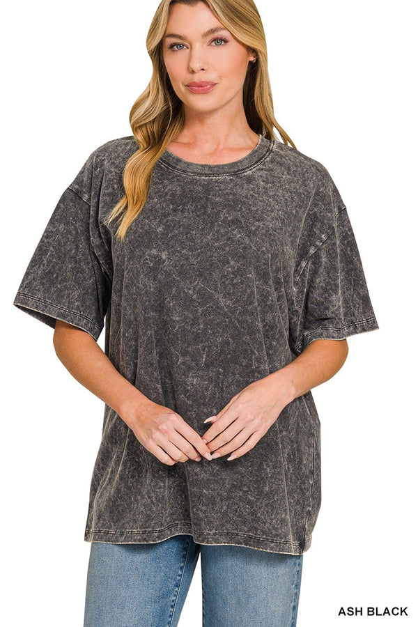 Vintage Mineral Washed Oversized Tee - Rise and Redemption