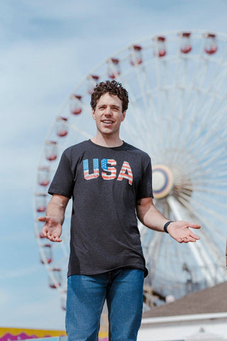 Vintage USA Men's T Shirt - Rise and Redemption