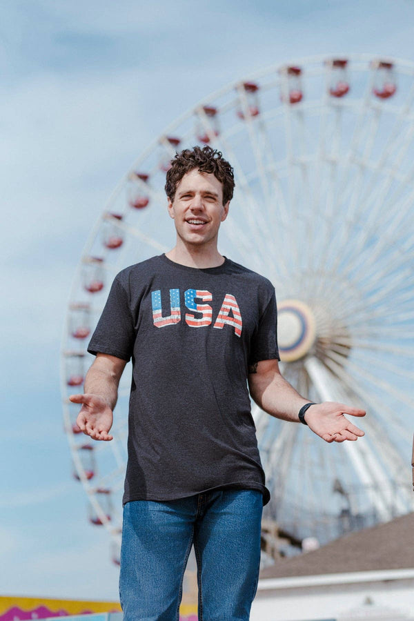 Vintage USA Men's T Shirt - Rise and Redemption