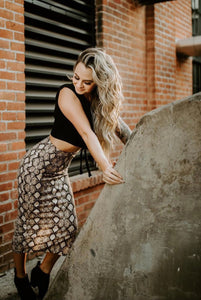 Viper butter Maxi Skirt - Rise and Redemption
