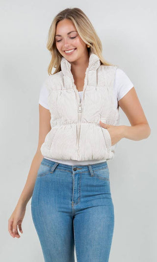 Vixxon Corduroy Vest with Sherpa Lining - Rise and Redemption