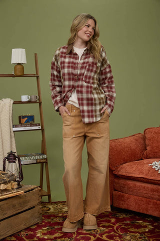 Walker Plaid Collared Flannel - Rise and Redemption