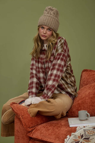 Walker Plaid Collared Flannel - Rise and Redemption