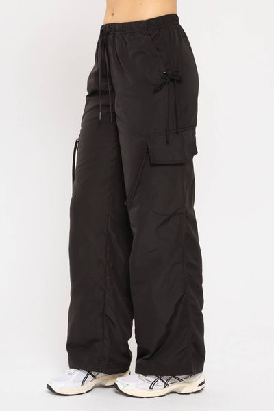 Water Resistant Satin Finish Cargo Pants - Rise and Redemption