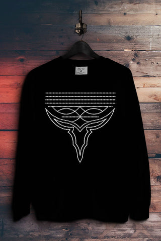Western Boot Stitch Sweatshirts - Rise and Redemption