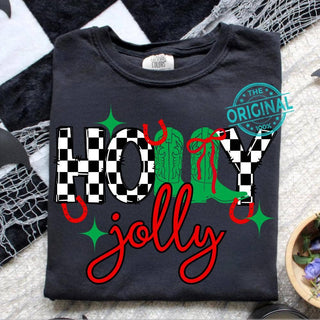 Western Holly Jolly Comfort Colors Shirt - Rise and Redemption