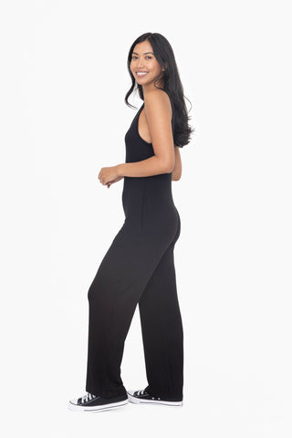 Wide Leg French Terry Lounge Jumpsuit - Rise and Redemption