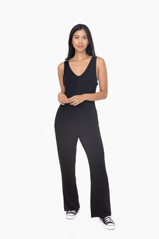 Wide Leg French Terry Lounge Jumpsuit - Rise and Redemption