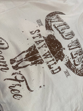 Wild West Crop Graphic Tee - Rise and Redemption