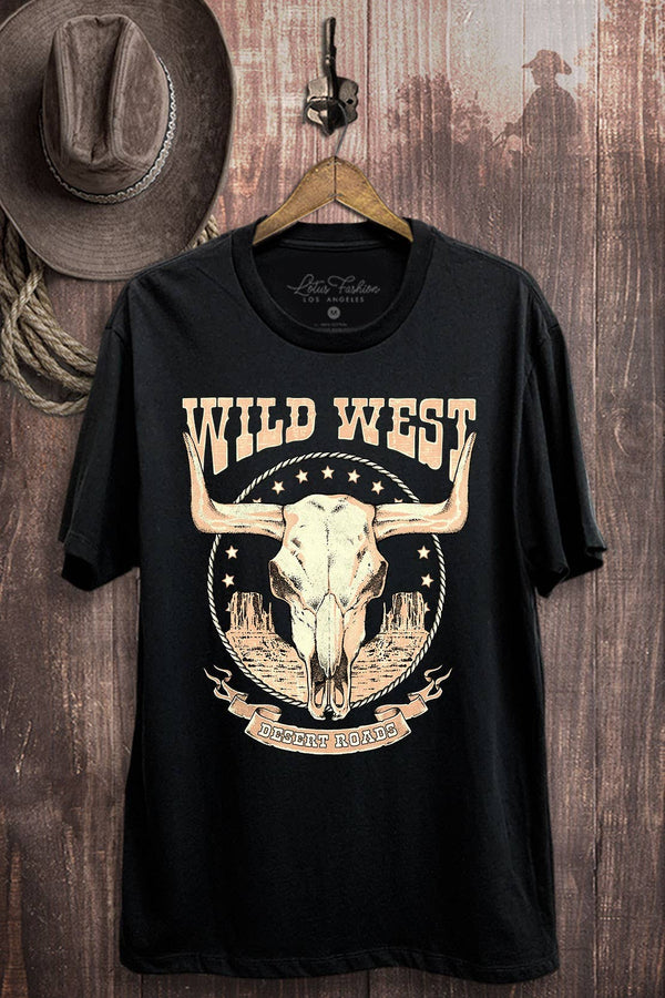 Wild West Jersey Desert Roads Graphic Top - Rise and Redemption