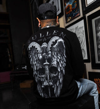 Winged Justice French Terry Long Sleeve - Rise and Redemption