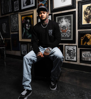 Winged Justice French Terry Long Sleeve - Rise and Redemption