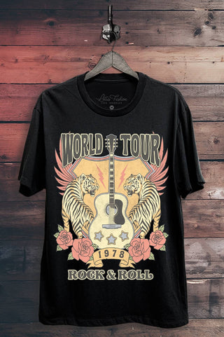 World Tour Rock Jersey & Roll Graphic Top - Rise and Redemption