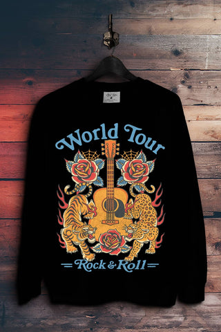 World Tour Rock & Roll Tattoo Sweatshirts - Rise and Redemption