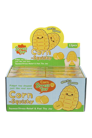 Yellow Corn Crunchy Bead Soft Slime Filled TPR Squishy - Rise and Redemption