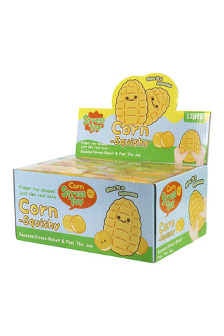 Yellow Corn Crunchy Bead Soft Slime Filled TPR Squishy - Rise and Redemption