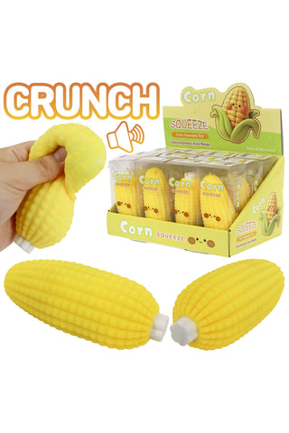 Yellow Corn Crunchy Bead Soft Slime Filled TPR Squishy - Rise and Redemption