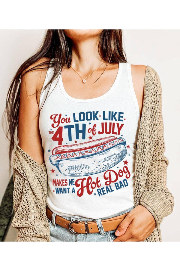 You Look Like Graphic Racerback Tank Top - Rise and Redemption