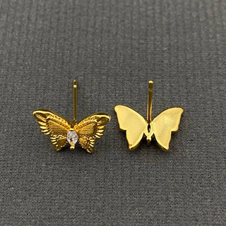 Zircon Butterfly Ear Studs - Rise and Redemption