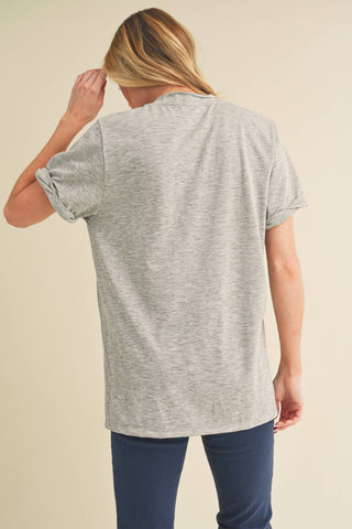 Zoie V - Neck Short Sleeve Top - Rise and Redemption