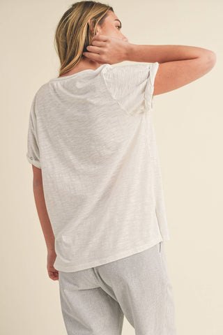 Zoie V - Neck Short Sleeve Top - Rise and Redemption